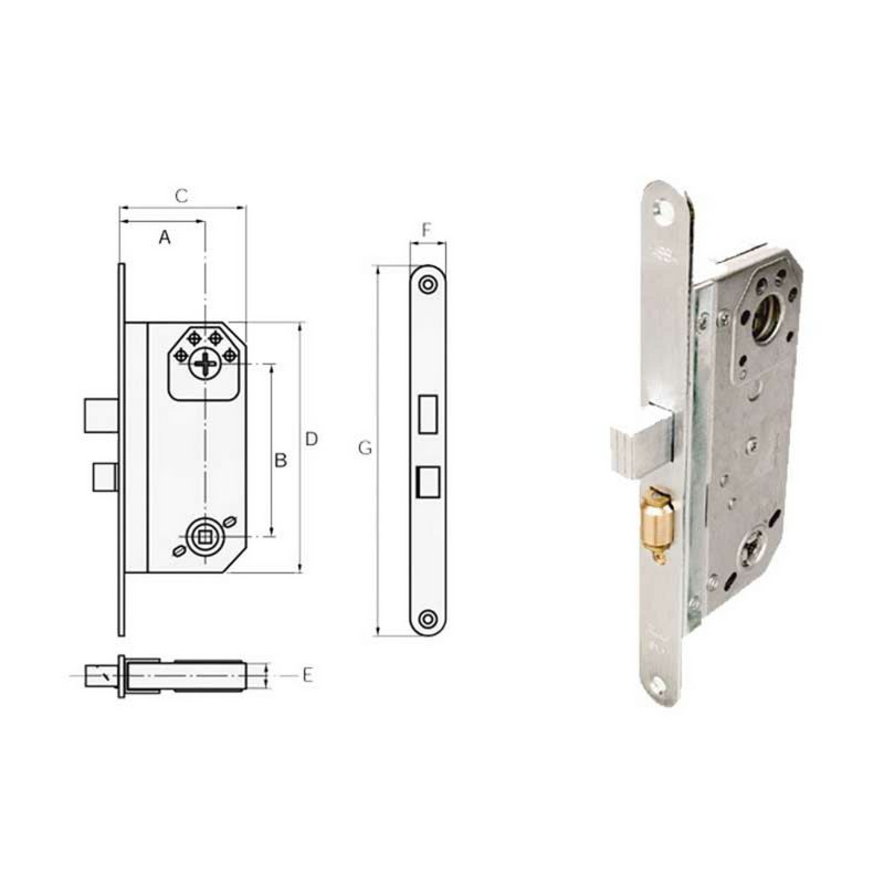 Assa Abloy Rulle & riglelås Assa 566 U/blik | Carl Ras