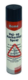 Kema - Vej- og markeringsfarve spray rød 600ml