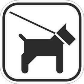  - Pictogram 124 hund i snor