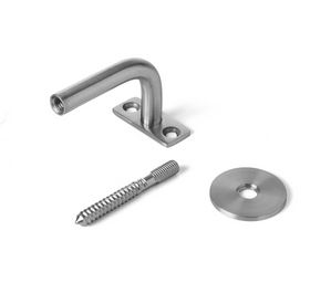 BASIXX - Gelænderholder ø12mm massiv rustfri stål