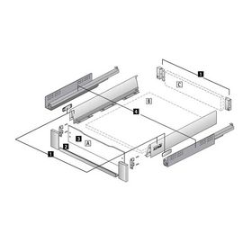 Hettich - Skuffeudtræk Silent System Quadro