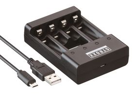 STROXX - Oplader USB BC-0807F t/opladelige batterier