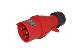 Blue elect - Stikprop rød stænk 32A 400V