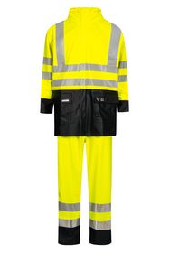 Lyngsøe Rainwear - Regnsæt jakke/buks Hi-viz LR552 gul/navy