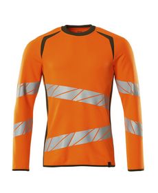 Mascot - Sweatshirt Hi-vis 19084 orange/mosgrøn,