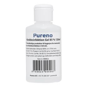 Pureno - Hånddesinfektion 85% gel m/floplåg, 120 ml