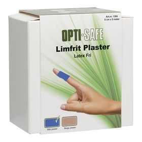 Optisafe - Plaster limfrit Blå 6x500 cm
