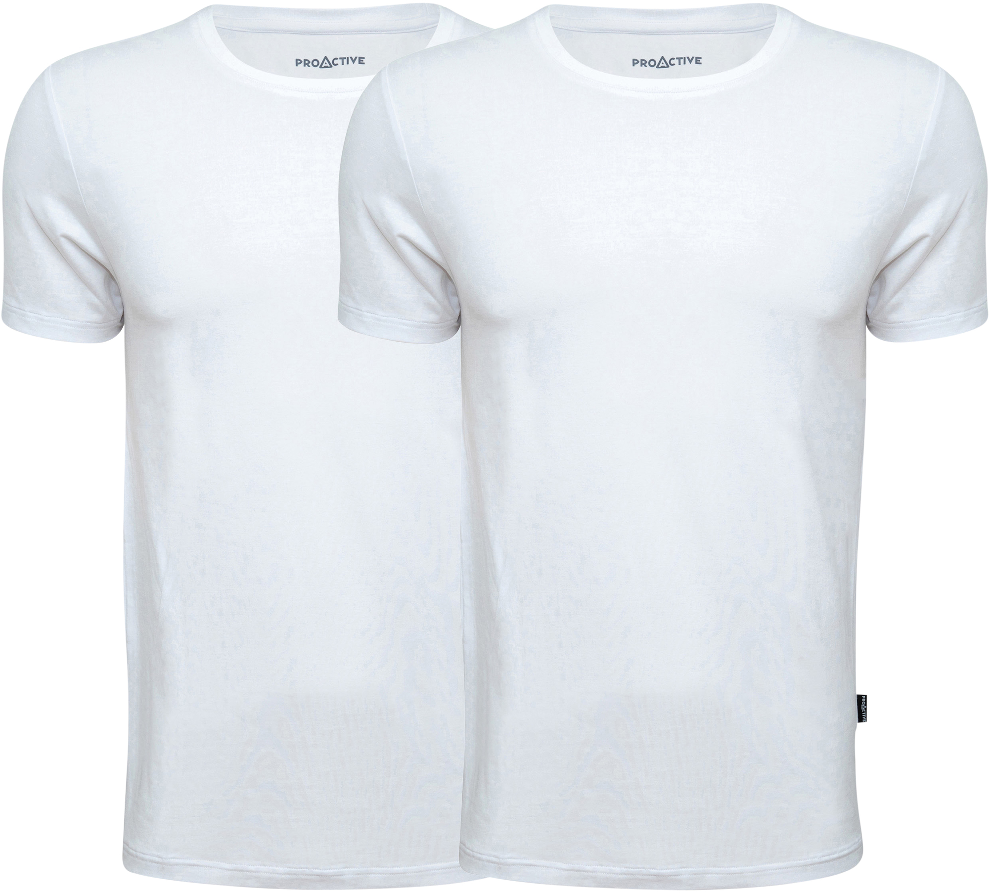 klima væv hans Pro Active T-shirt ProActive 2-pak hvid, str. M | Carl Ras